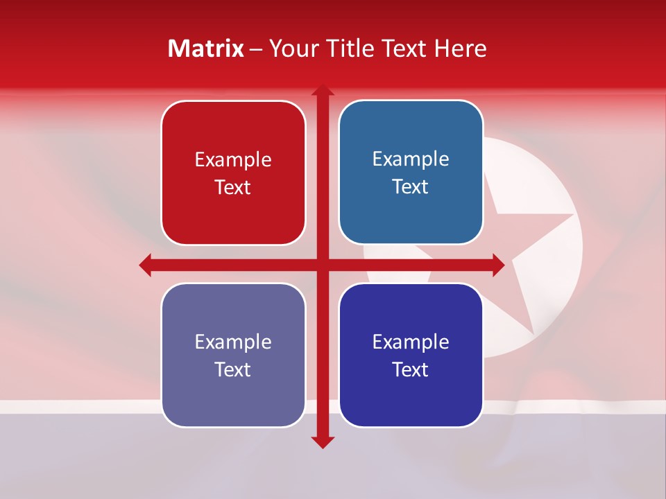 North Korea Weathered Design PowerPoint Template