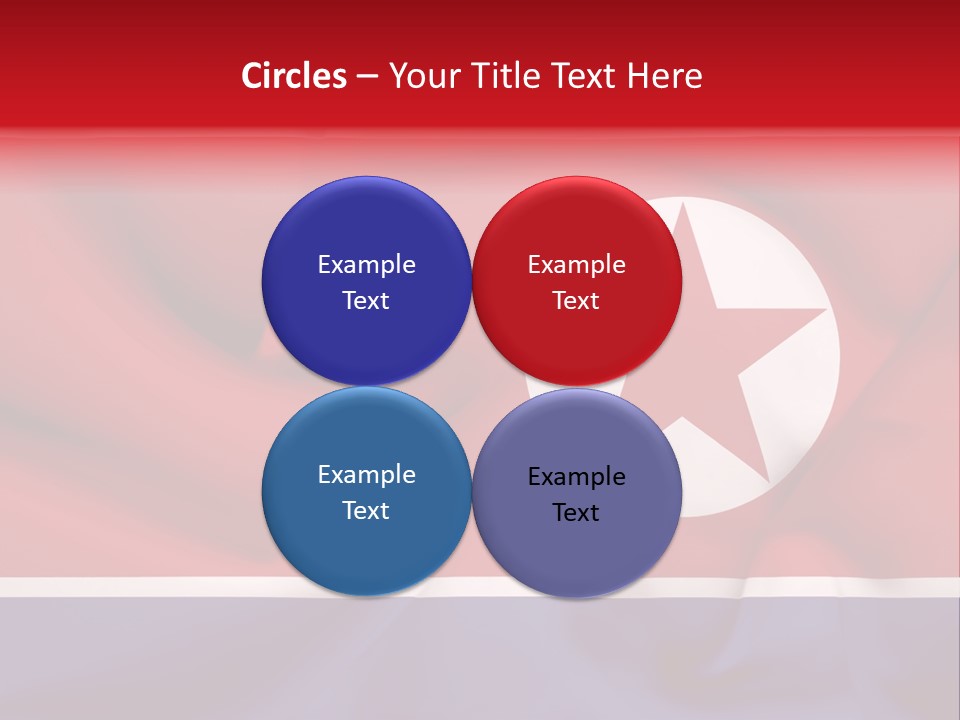 North Korea Weathered Design PowerPoint Template