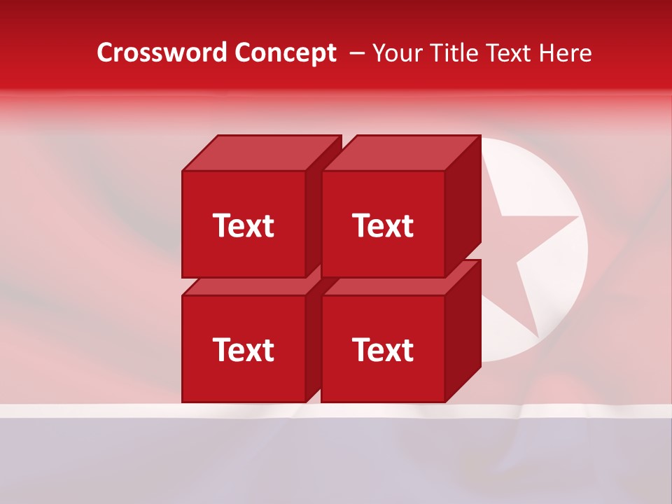 North Korea Weathered Design PowerPoint Template