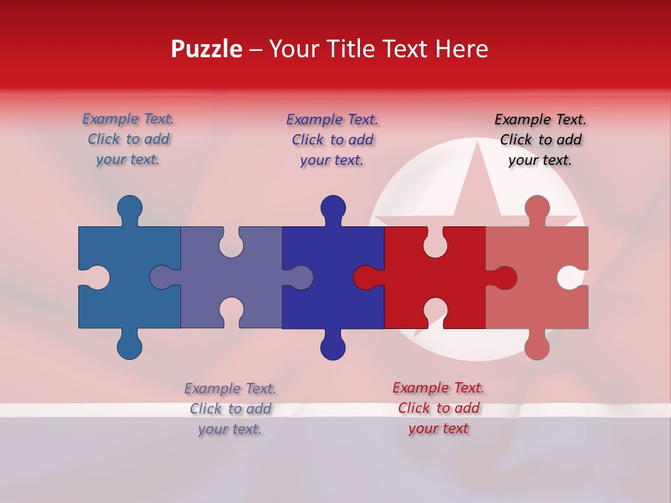 North Korea Weathered Design PowerPoint Template