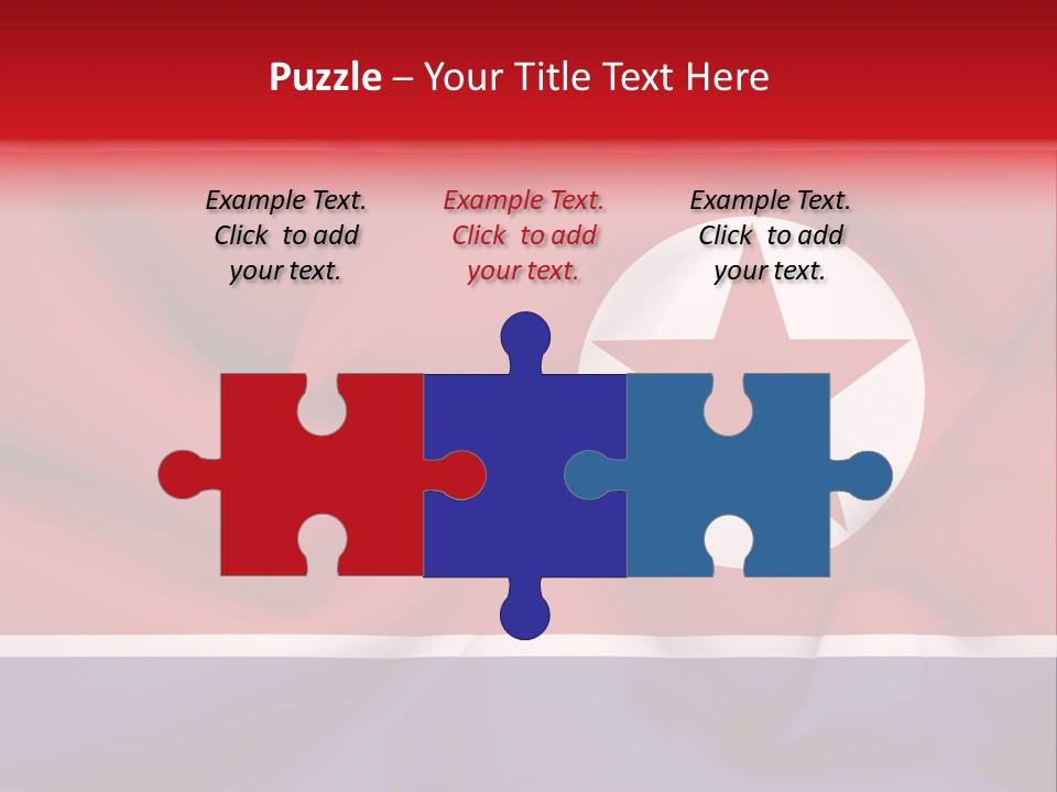 North Korea Weathered Design PowerPoint Template