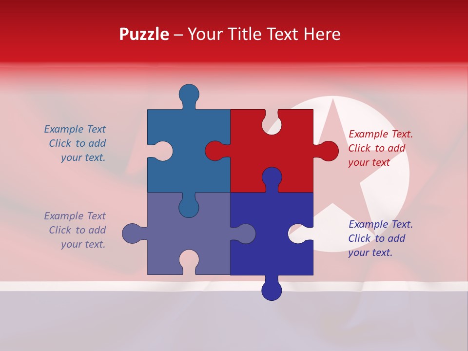 North Korea Weathered Design PowerPoint Template