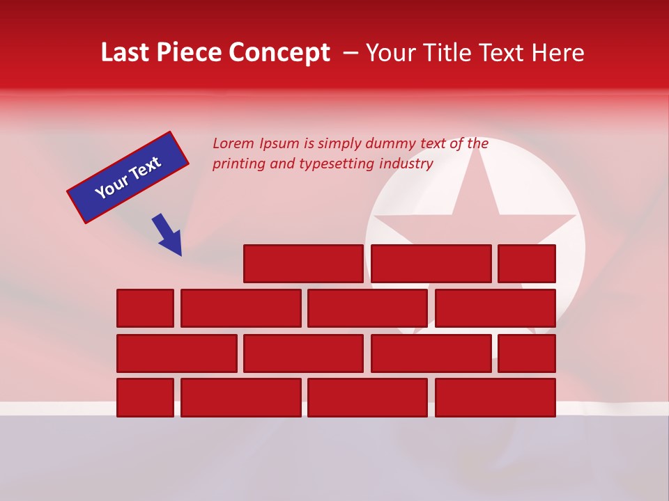 North Korea Weathered Design PowerPoint Template
