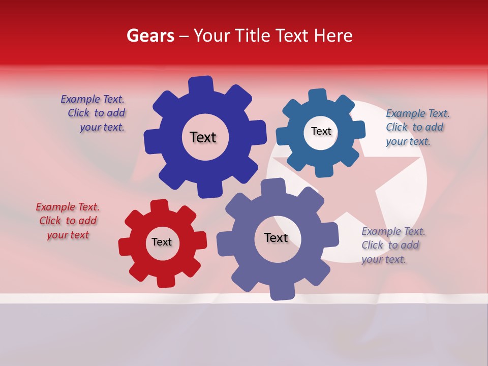 North Korea Weathered Design PowerPoint Template