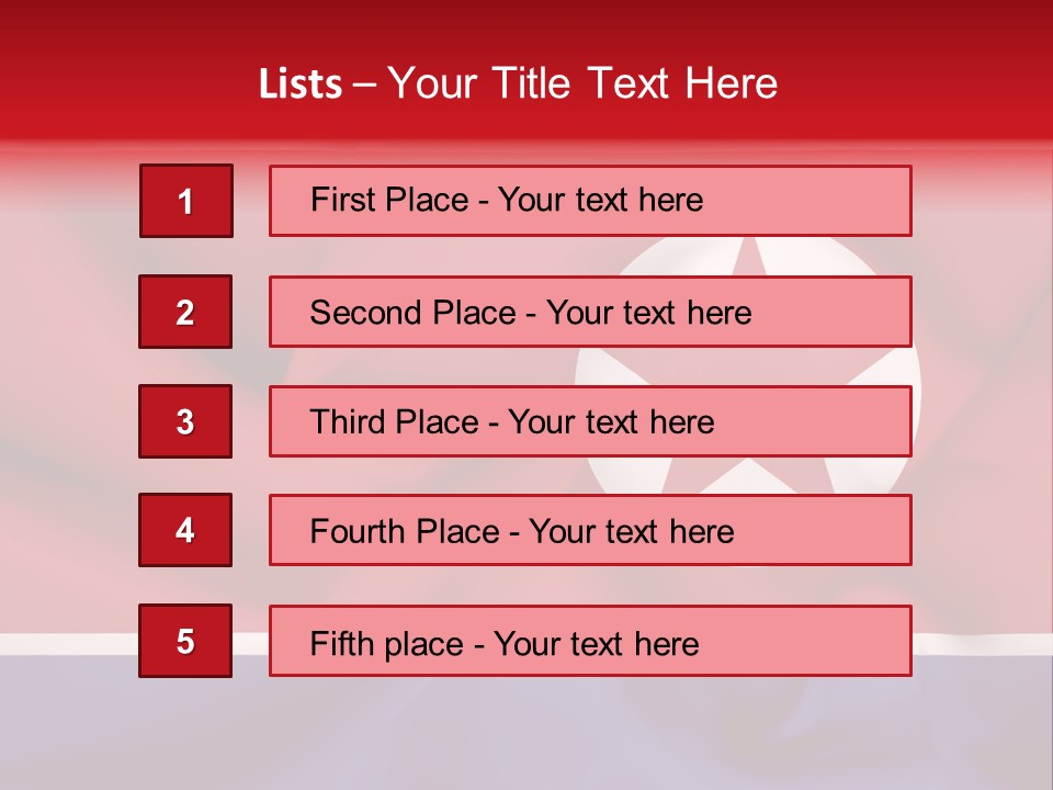 North Korea Weathered Design PowerPoint Template