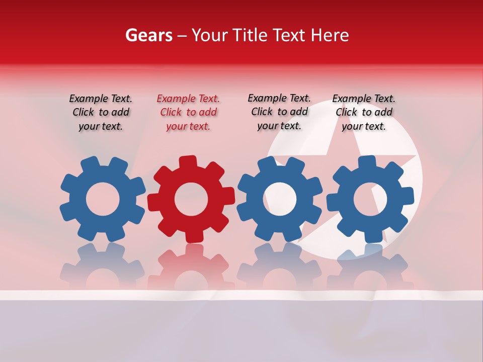 North Korea Weathered Design PowerPoint Template