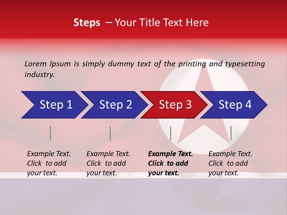 North Korea Weathered Design PowerPoint Template