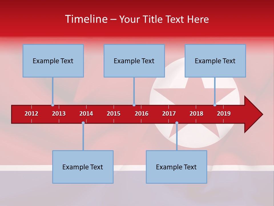 North Korea Weathered Design PowerPoint Template