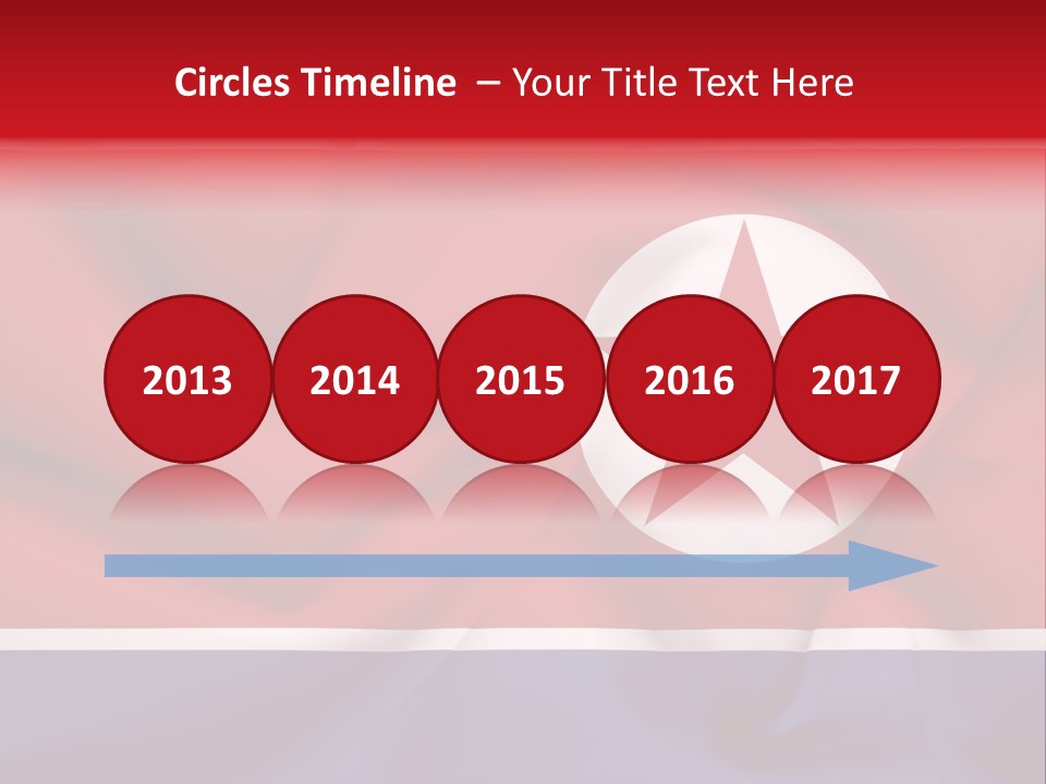 North Korea Weathered Design PowerPoint Template