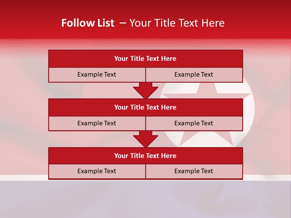 North Korea Weathered Design PowerPoint Template