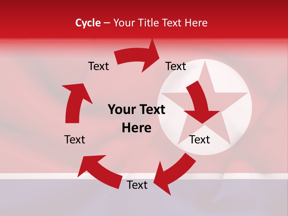 North Korea Weathered Design PowerPoint Template