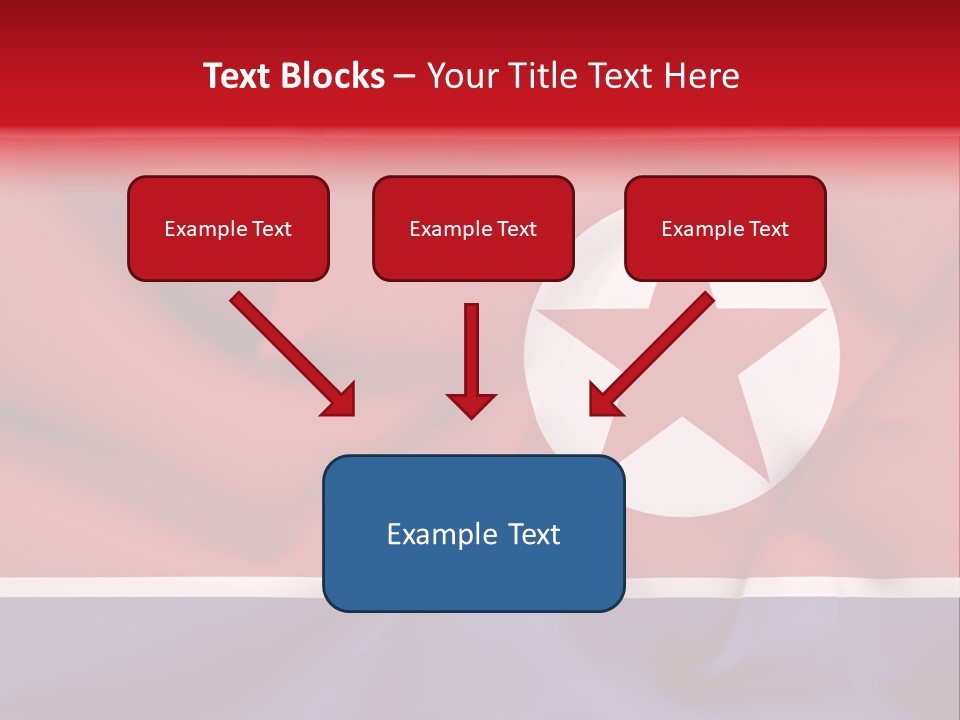 North Korea Weathered Design PowerPoint Template