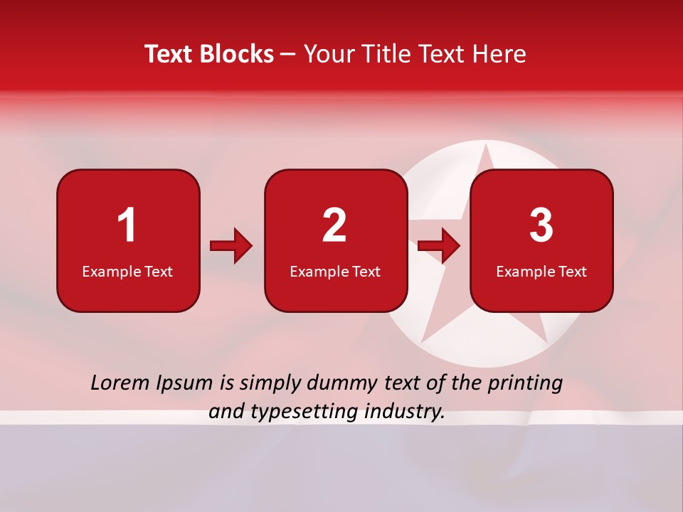 North Korea Weathered Design PowerPoint Template