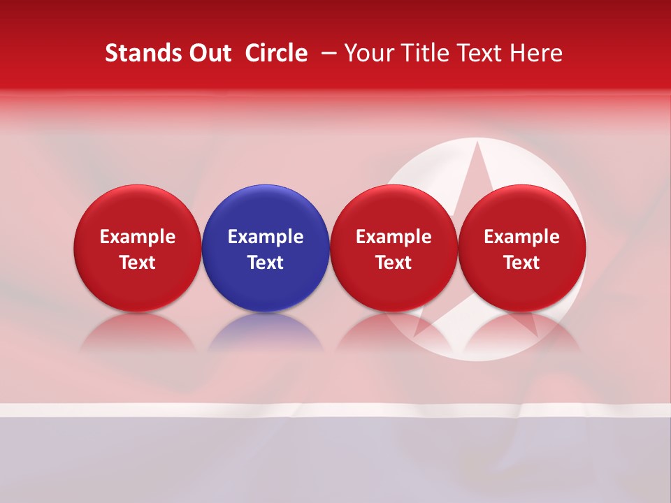 North Korea Weathered Design PowerPoint Template