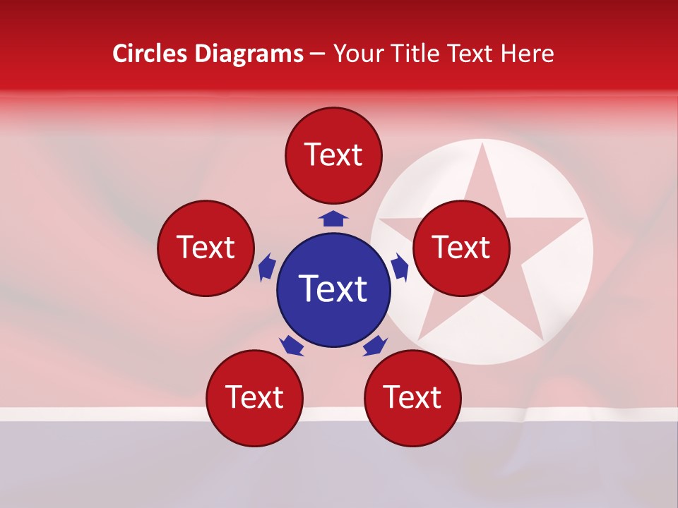 North Korea Weathered Design PowerPoint Template