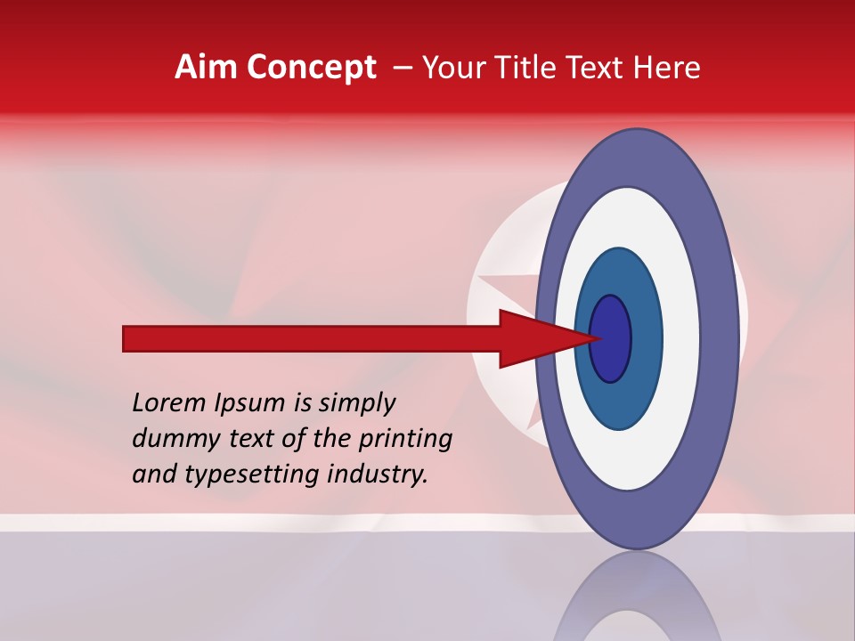 North Korea Weathered Design PowerPoint Template