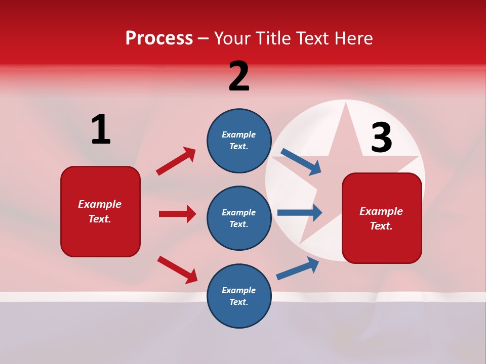 North Korea Weathered Design PowerPoint Template