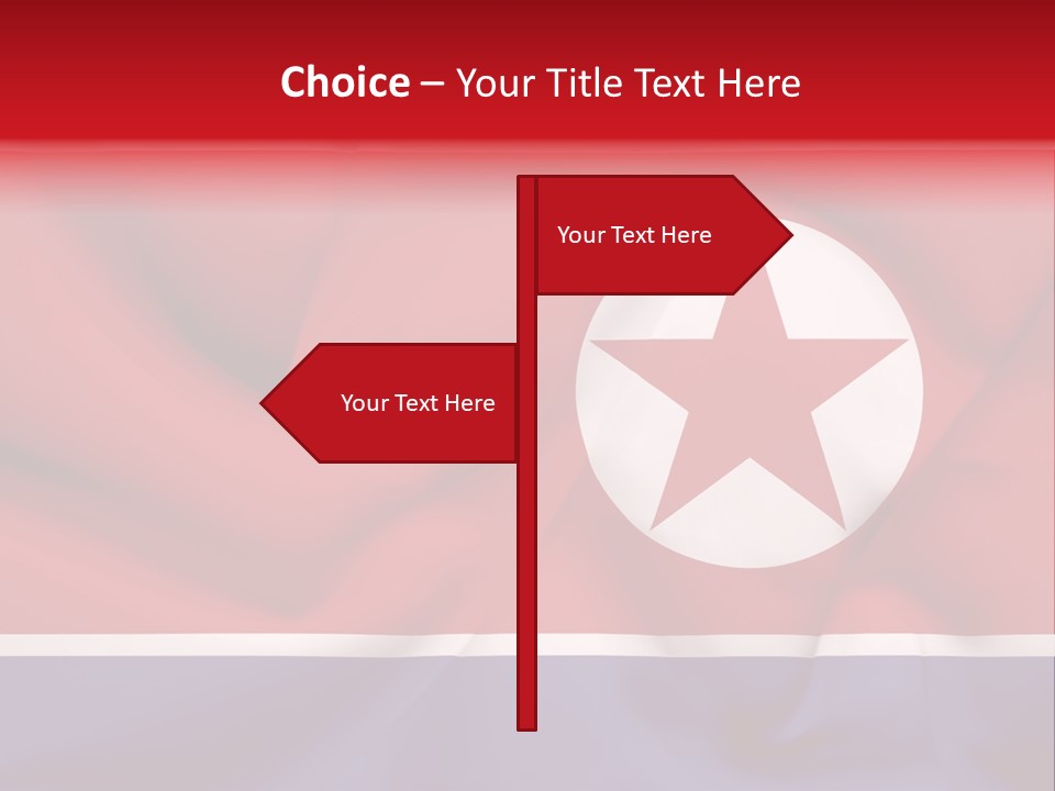 North Korea Weathered Design PowerPoint Template
