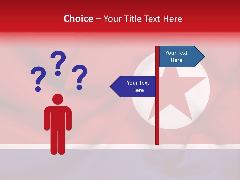 North Korea Weathered Design PowerPoint Template