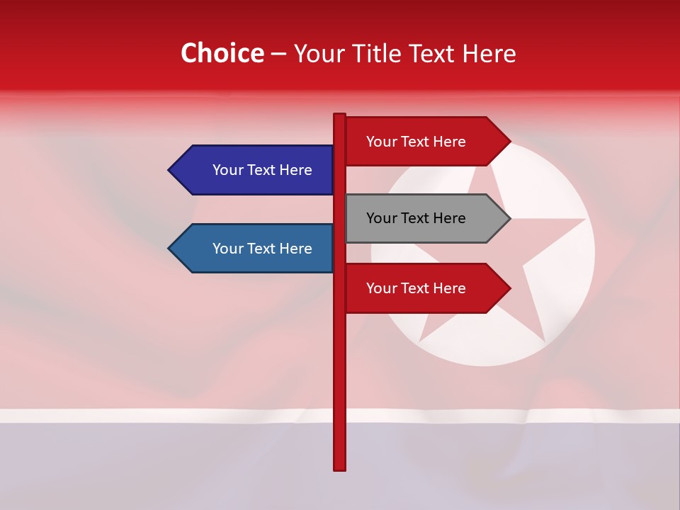North Korea Weathered Design PowerPoint Template