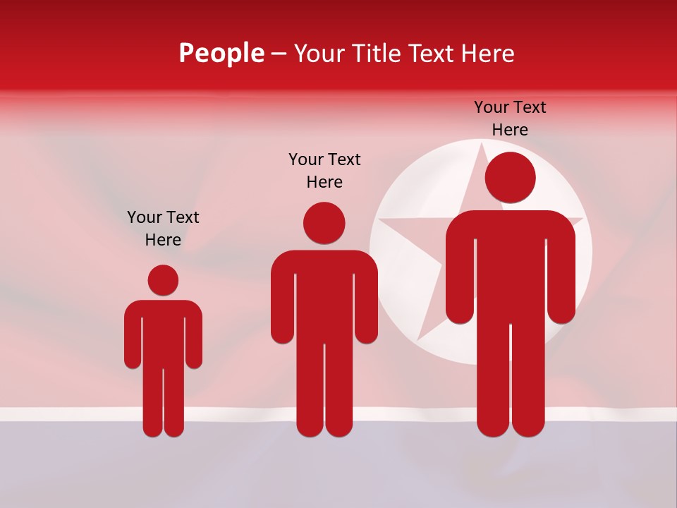 North Korea Weathered Design PowerPoint Template