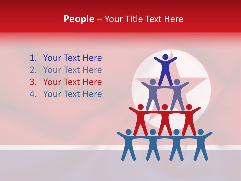 North Korea Weathered Design PowerPoint Template