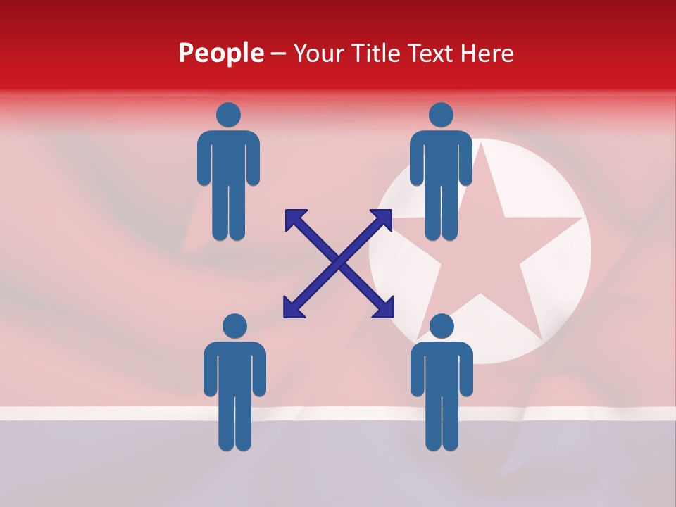 North Korea Weathered Design PowerPoint Template