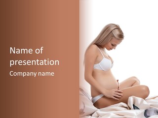 Isolated Awaiting Mother PowerPoint Template