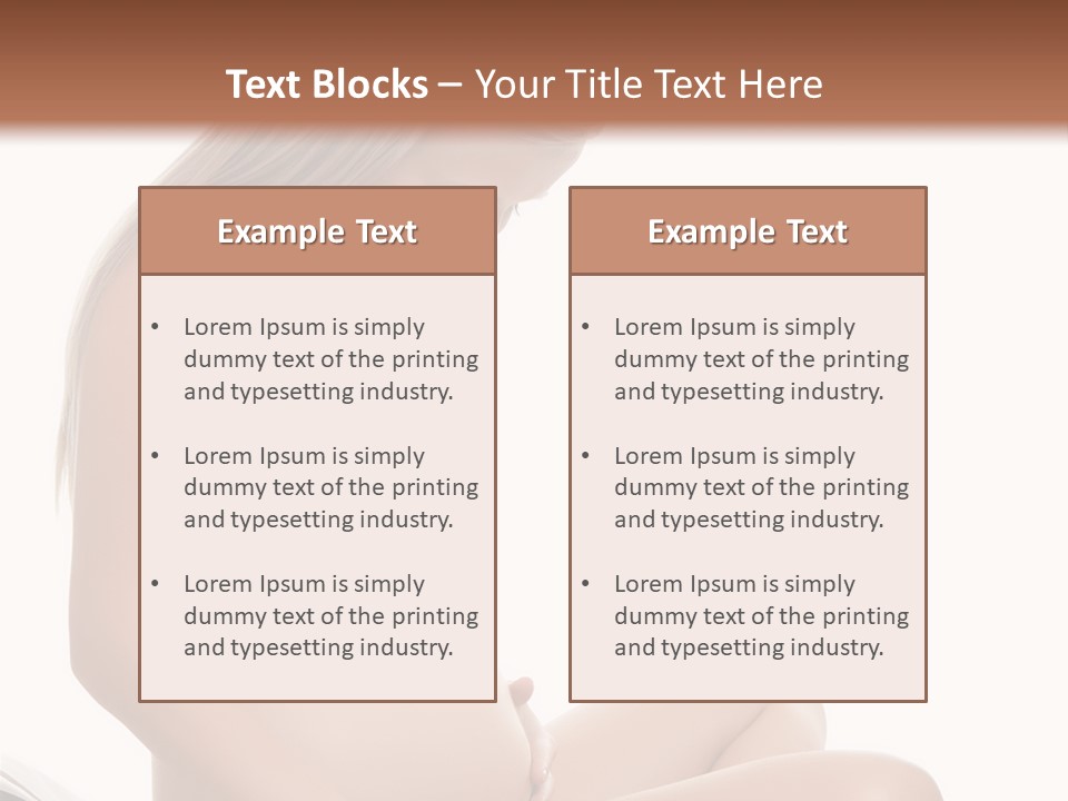 Isolated Awaiting Mother PowerPoint Template