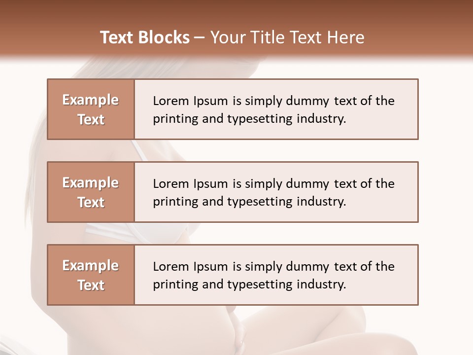 Isolated Awaiting Mother PowerPoint Template