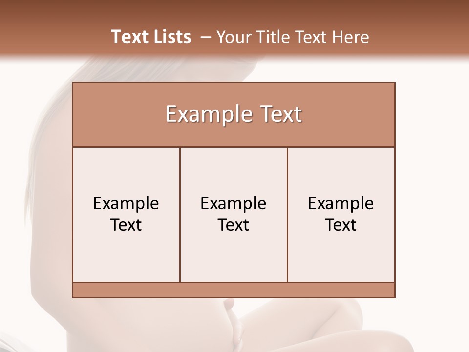 Isolated Awaiting Mother PowerPoint Template