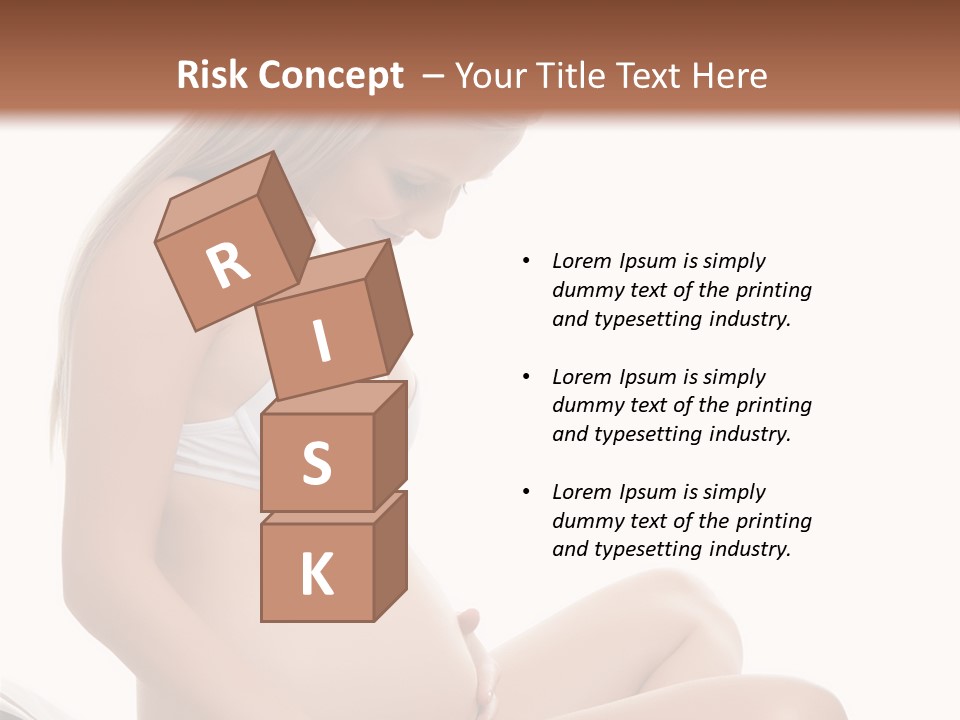 Isolated Awaiting Mother PowerPoint Template