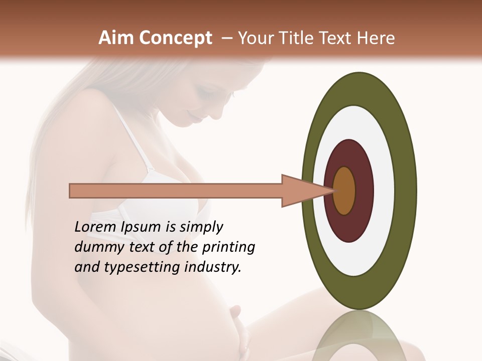 Isolated Awaiting Mother PowerPoint Template