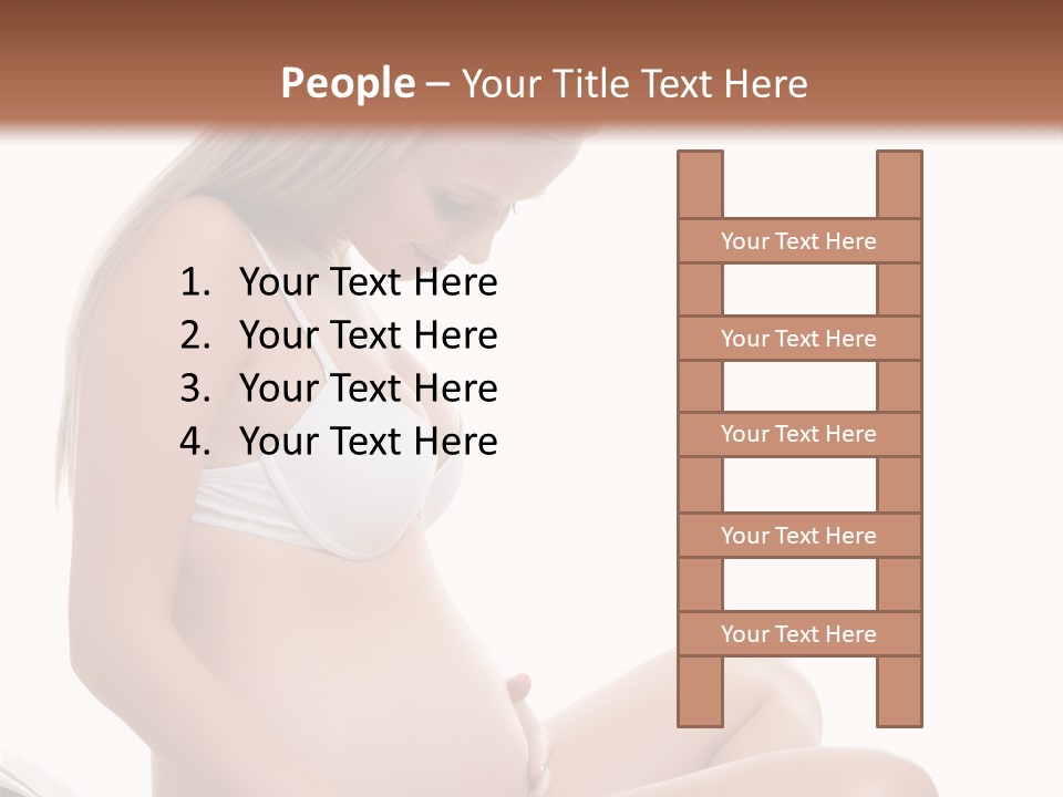 Isolated Awaiting Mother PowerPoint Template