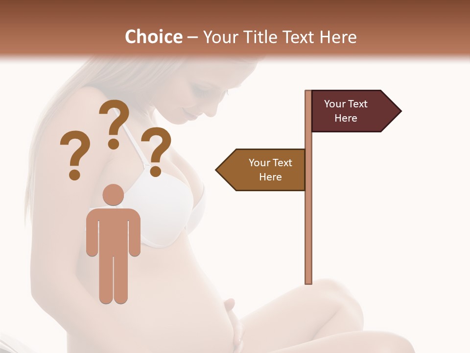 Isolated Awaiting Mother PowerPoint Template