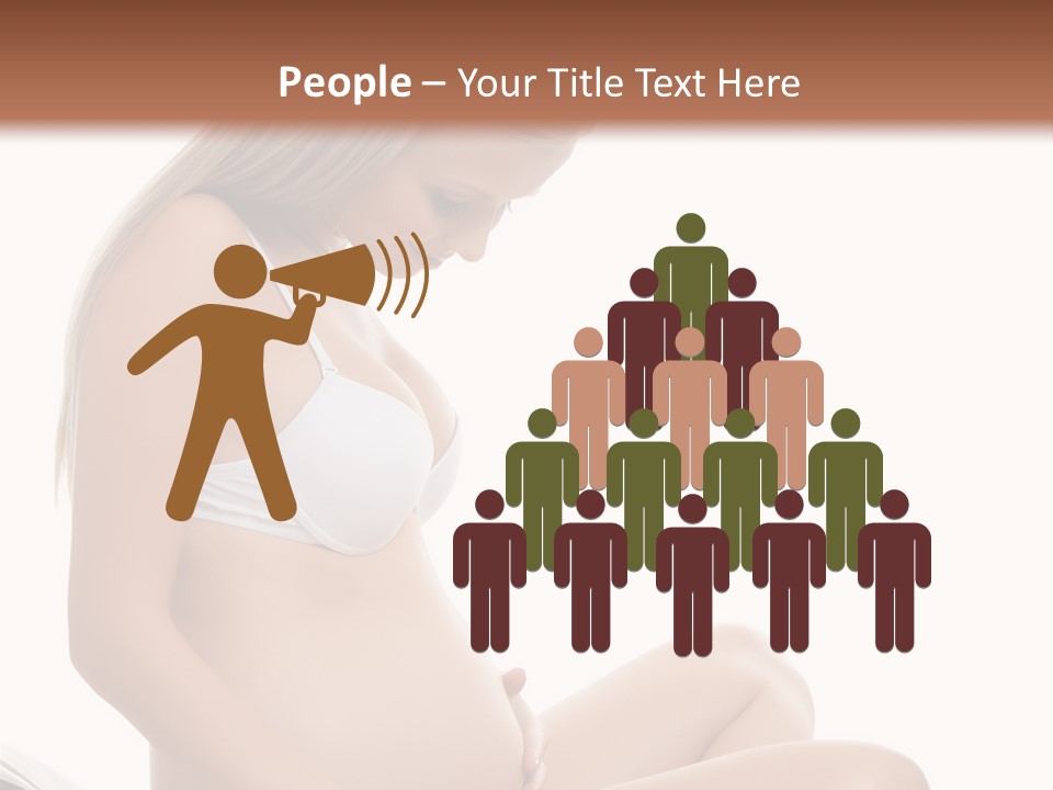 Isolated Awaiting Mother PowerPoint Template