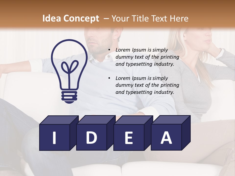 Trouble Home Anger PowerPoint Template