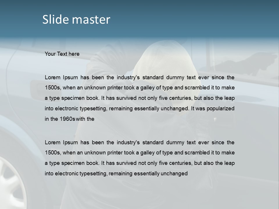 Convict Criminal Auto PowerPoint Template