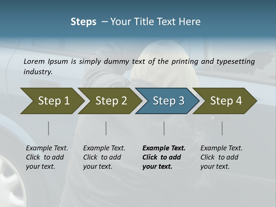 Convict Criminal Auto PowerPoint Template