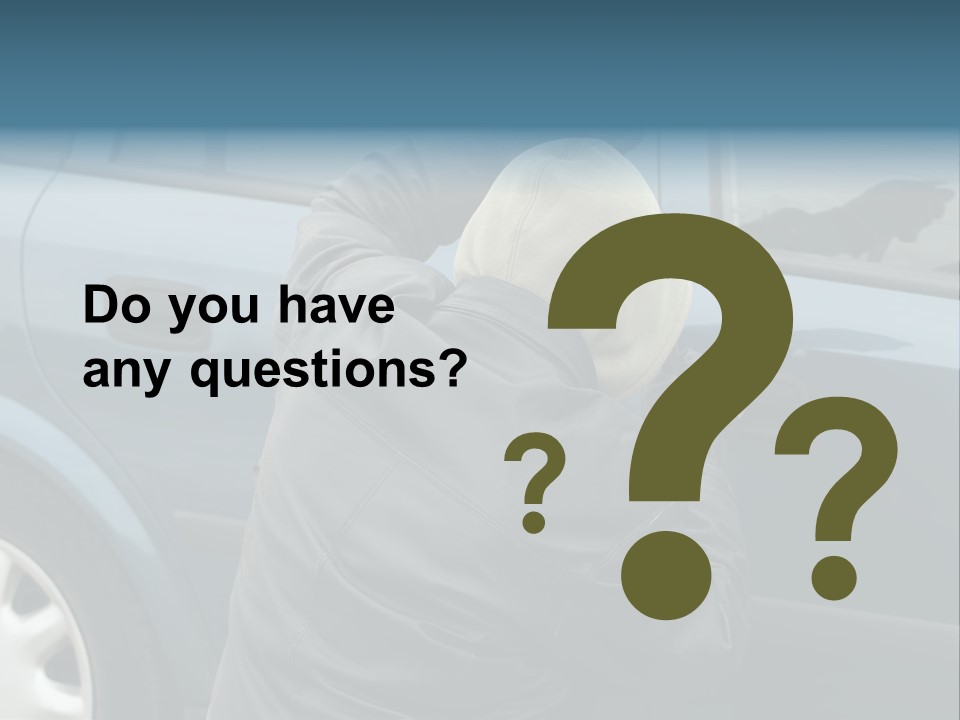 Convict Criminal Auto PowerPoint Template