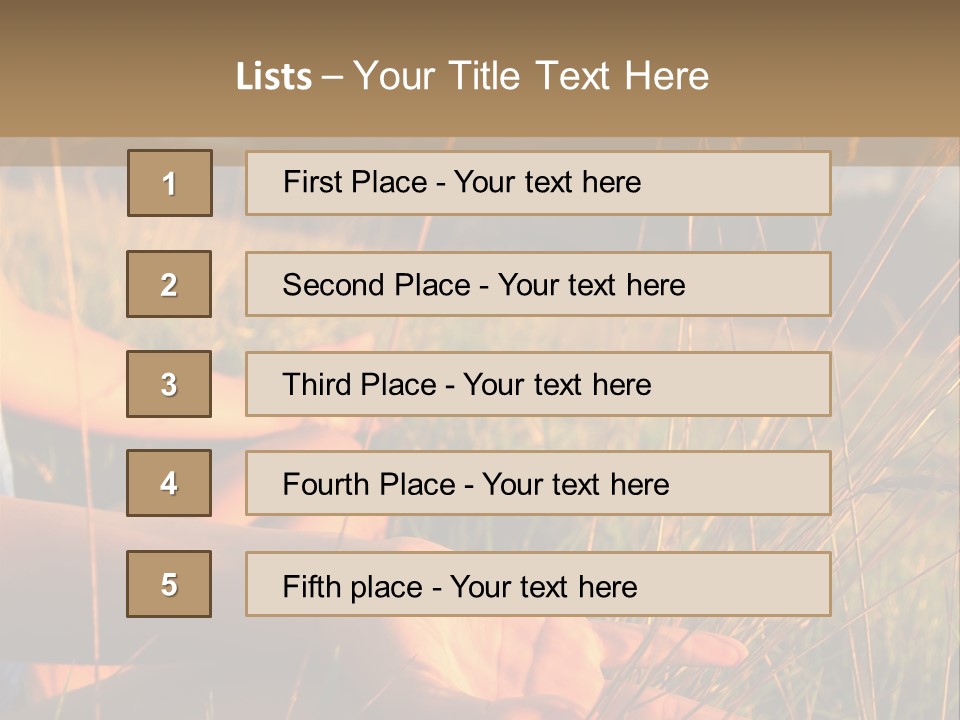 Grass Concentration Serene PowerPoint Template