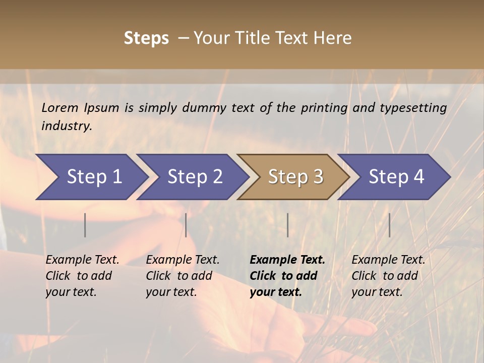 Grass Concentration Serene PowerPoint Template