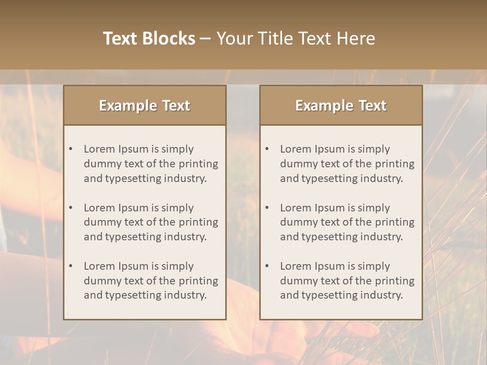 Grass Concentration Serene PowerPoint Template