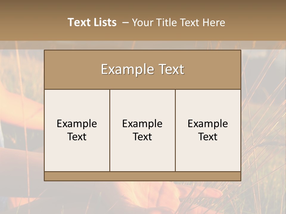 Grass Concentration Serene PowerPoint Template