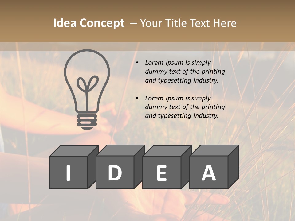 Grass Concentration Serene PowerPoint Template