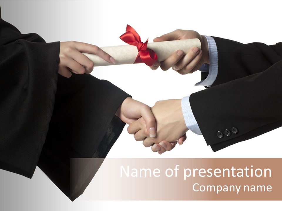 Graduate Commencement Diploma PowerPoint Template