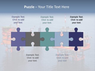 Oil Industry Petrochemical Industry Oil Refinery PowerPoint Template