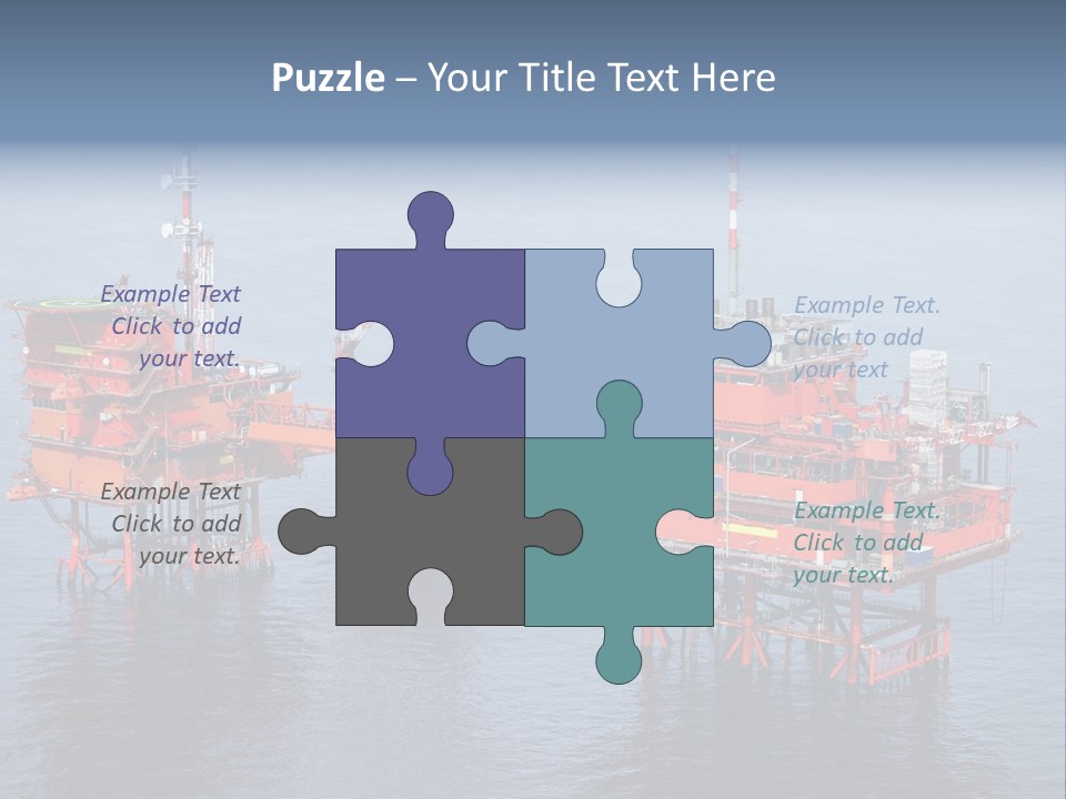 Oil Industry Petrochemical Industry Oil Refinery PowerPoint Template