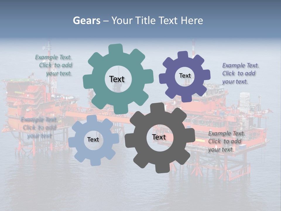 Oil Industry Petrochemical Industry Oil Refinery PowerPoint Template