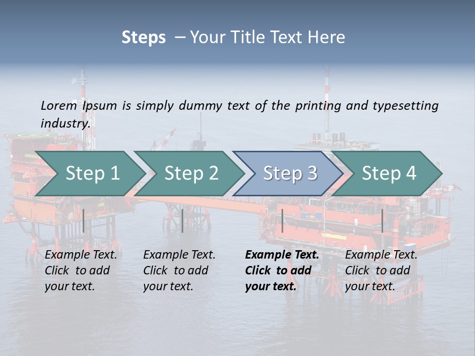 Oil Industry Petrochemical Industry Oil Refinery PowerPoint Template